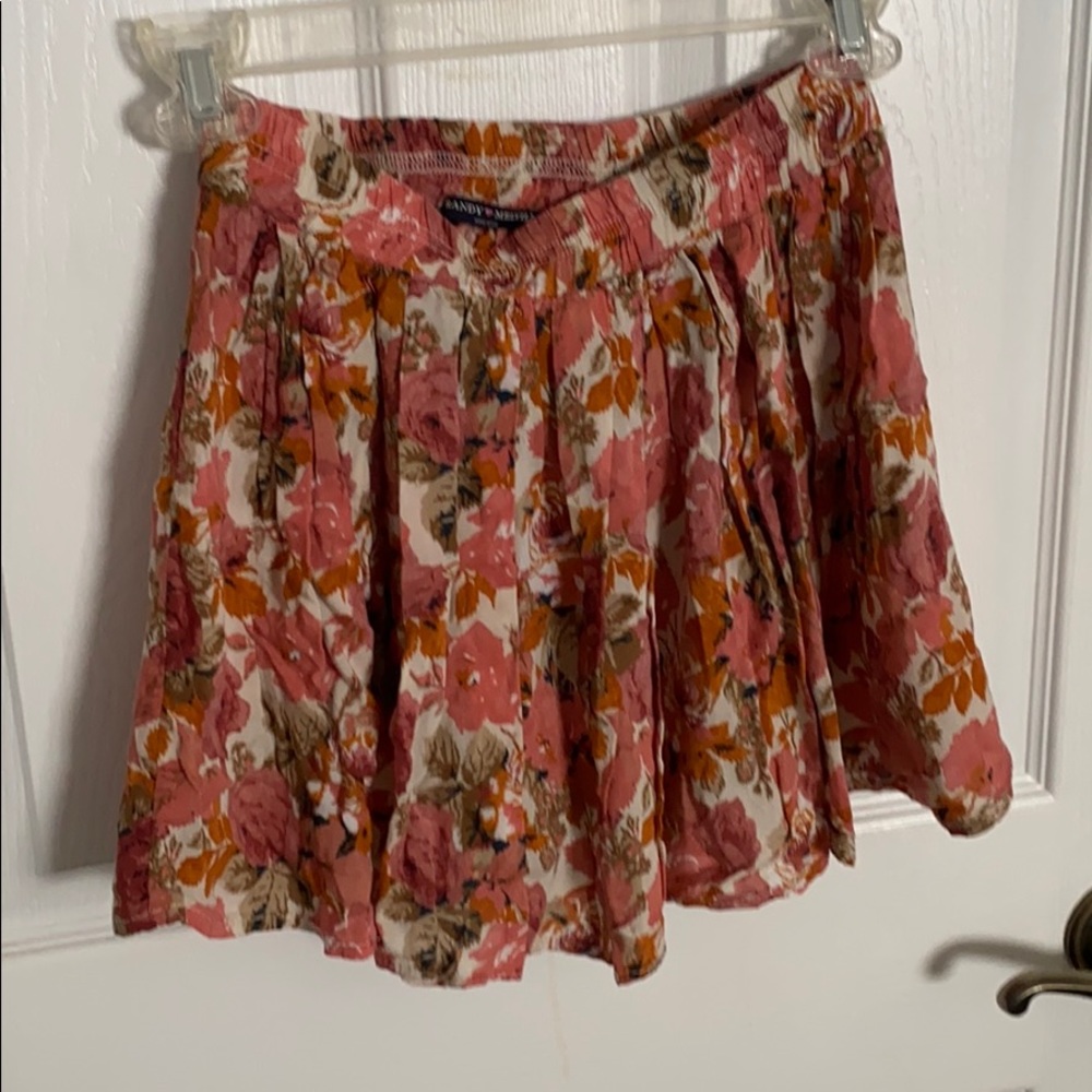 Floral Brandy Melville Mini Skirt